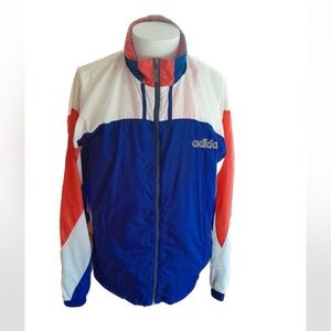 Vintage 90's Adidas Full Zip Track Jacket Tracksuit  Red White Blue . Me…